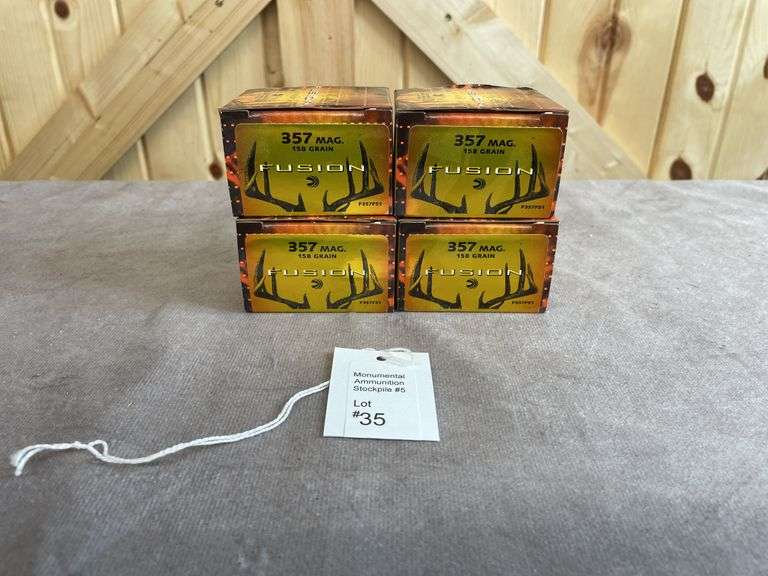 4 Boxes Federal 158 Gr. Fusion .357 Magnum