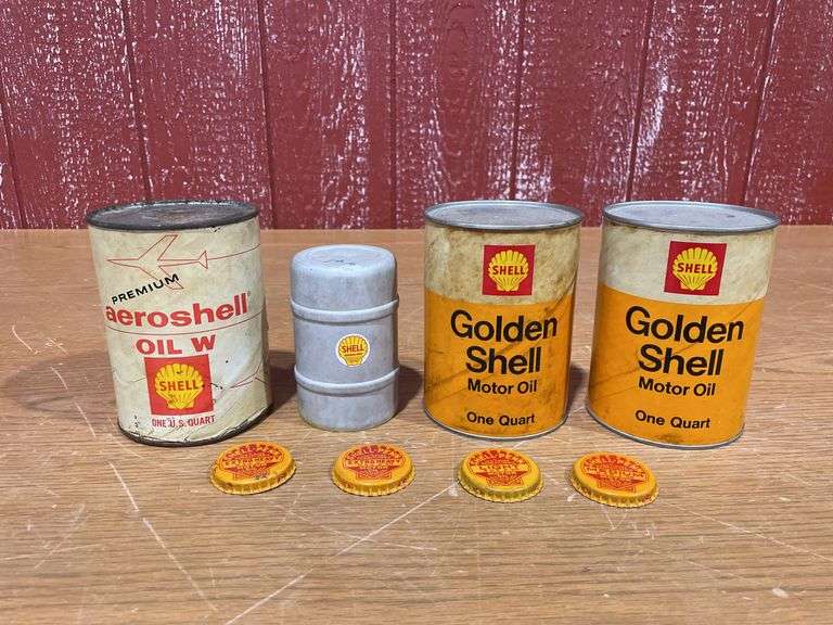 Shell Oil Cans and Memorabilia image