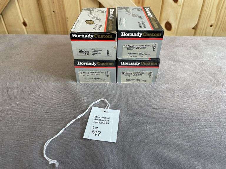 4 Boxes 158 Gr. JHP/XTP .357 Magnum