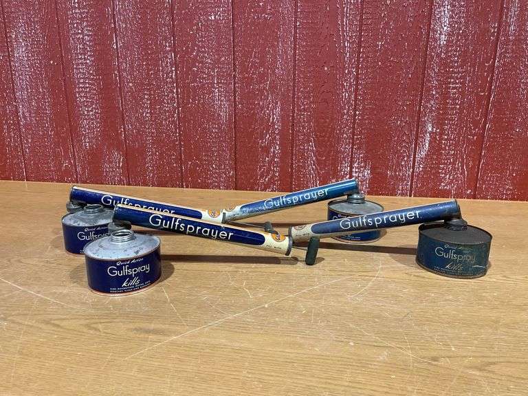 (4) Gulf Continuous Space Sprayer Insect Killer Tin/metal image