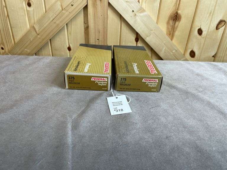 2 Boxes Federl Premium Safari 300 Gr. Partition .375 H&H