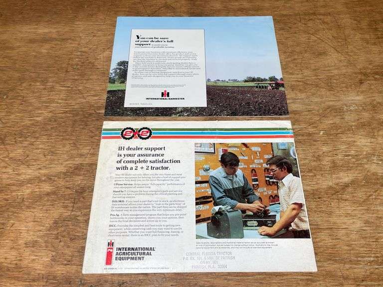 (2) IH 2+2 4wd Tractor Sales Literature