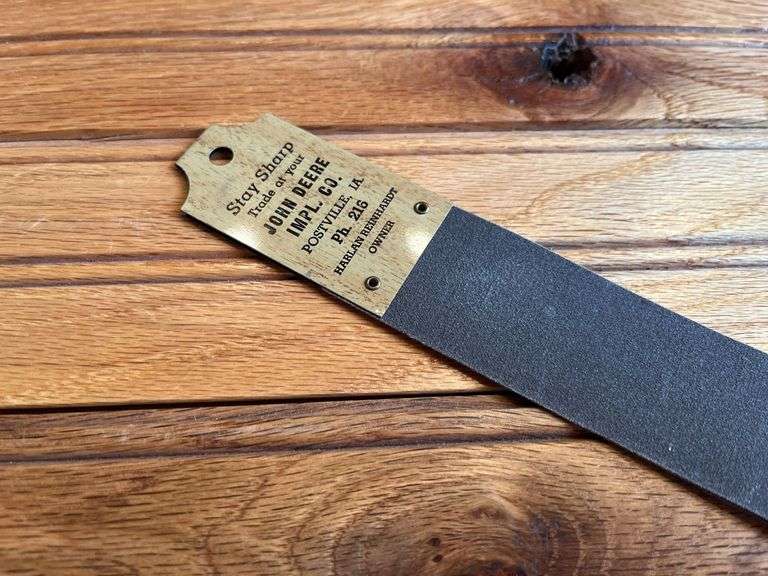 John Deere Straight Razor Strop