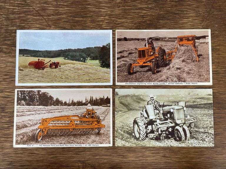 (4) Allis Chalmers Postcards image