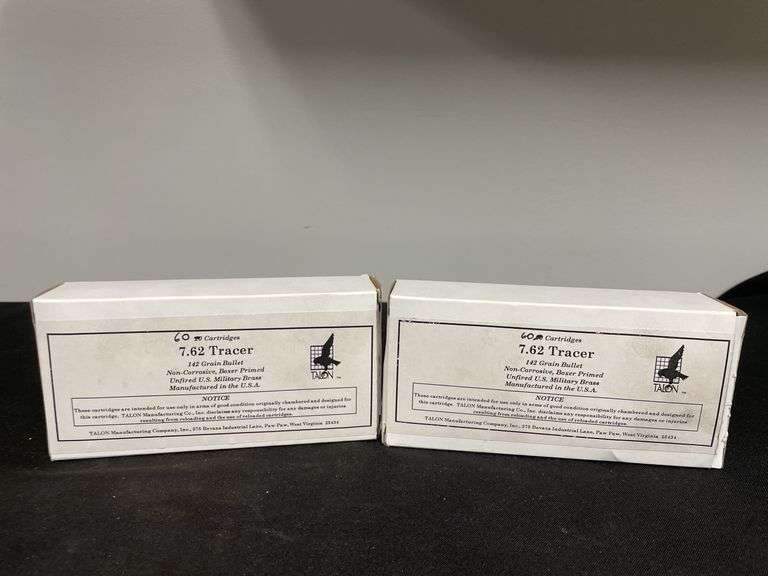 (2)-Boxes of 60 Each (120 Rounds) 7.62 Tracer image