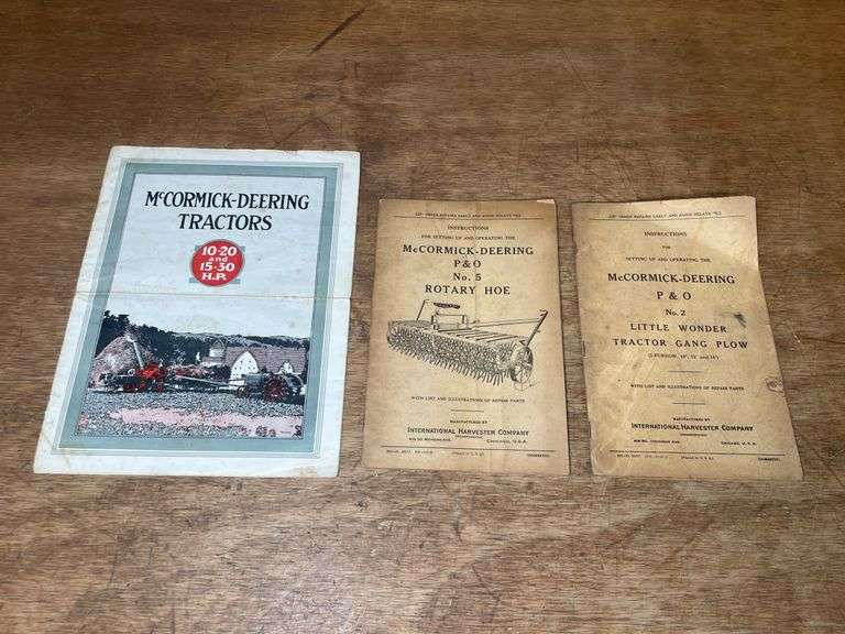 (3) McCormick-Deering Sales Literature + Manuals image
