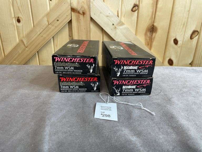 4 Boxes Winchester 140 & 160 Gr. BST & Bonded 7mm WSM