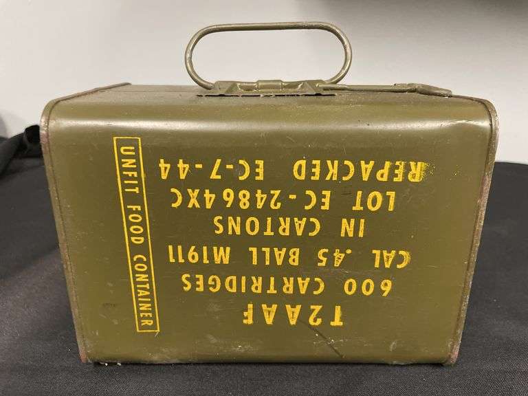 Unopened Spam Can 600 Cartridges US Cal .45 Ball Model 1911 in Cartons image