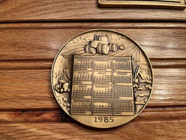 (4) John Deere Calendar Medallions
