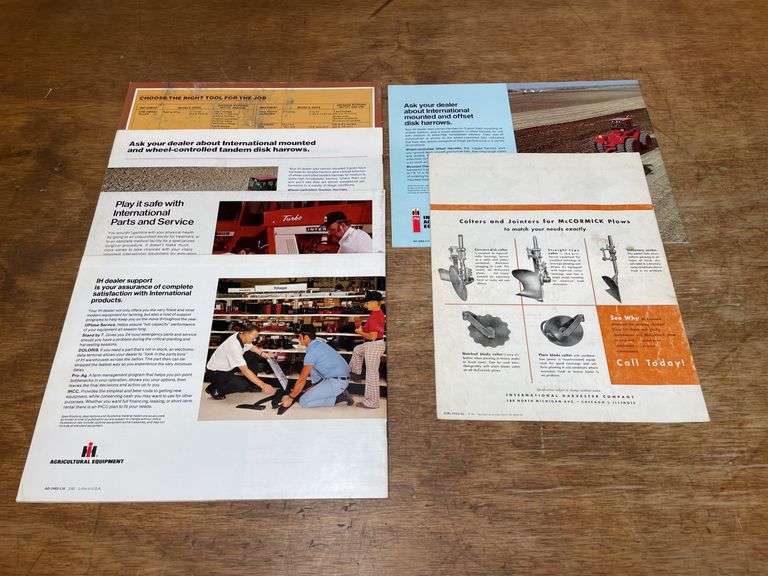 (6) IH Implement Sales Literature