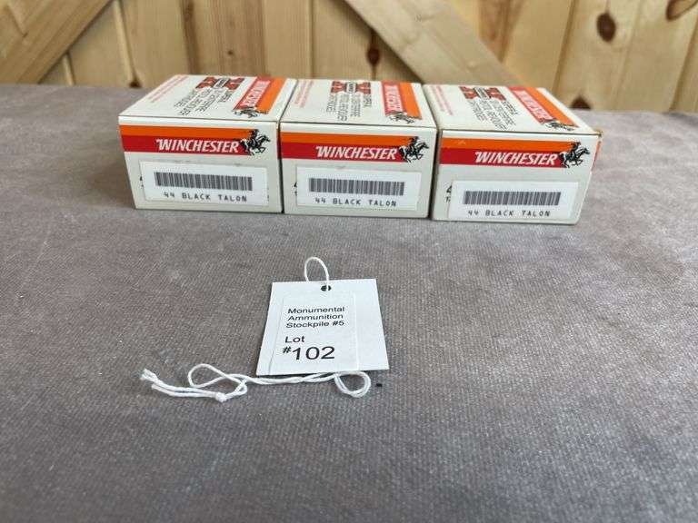 3 Boxes Winchester Black Talon .44 Magnum