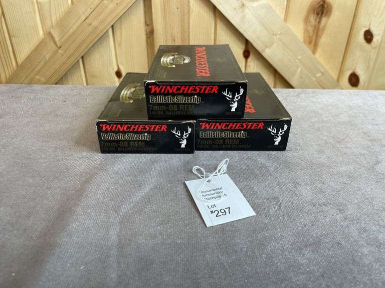 3 Boxes Winchester 140 Gr. BST 7mm-08