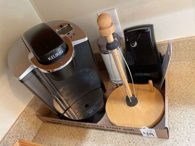 Keurig, Can Opener, and Coffee Bean Grinder