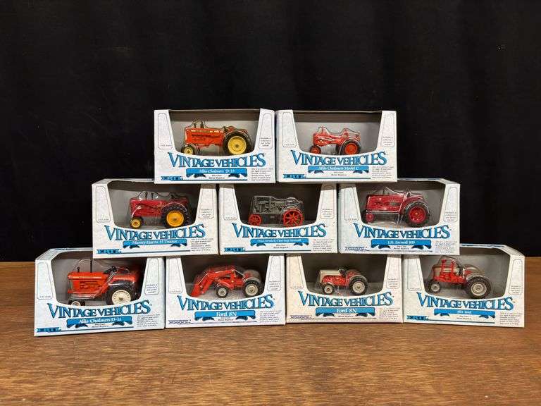 (9) 1/43 Tractors NIB Ertl