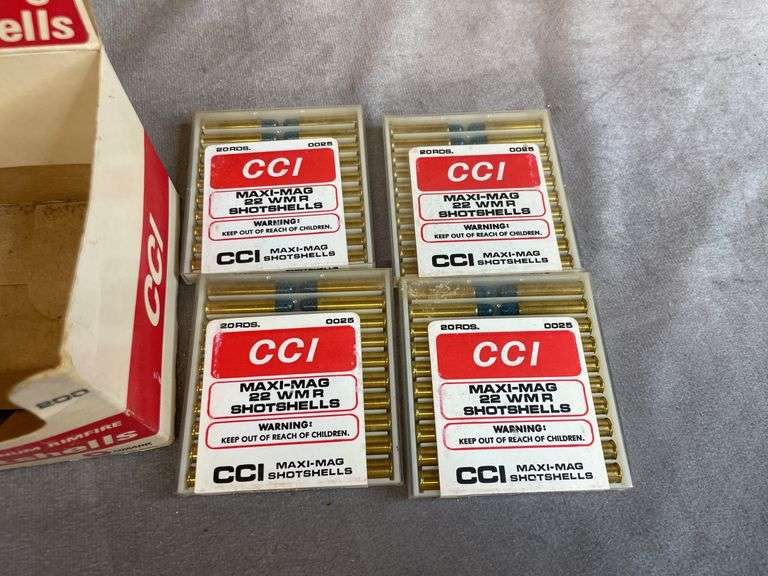 4 Boxes CCI Maxi-Mag .22 Magnum Shotshells