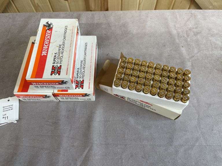 4 Boxes Winchester 158 & 148 Gr. HP/Lead +P .38 Special