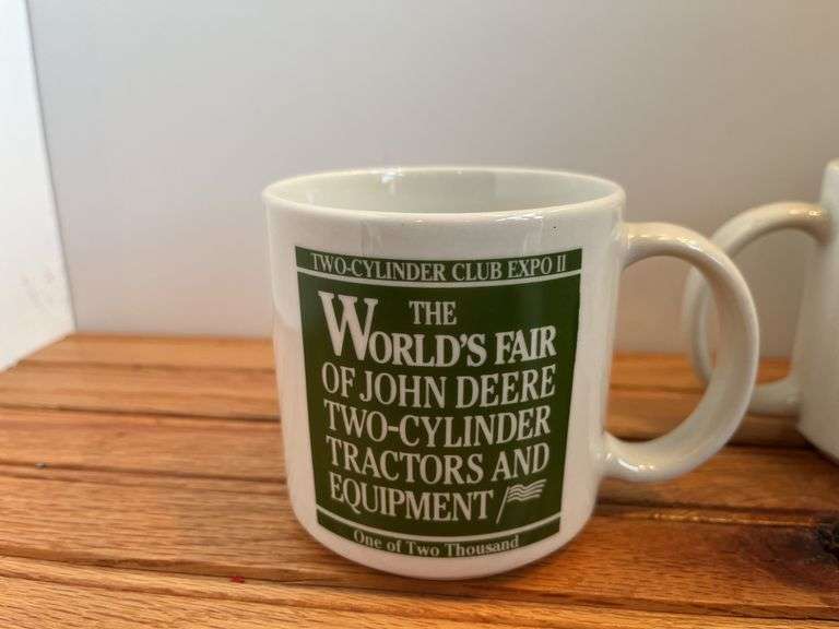 (3) John Deere Two Cylinder Club Expo II Mugs