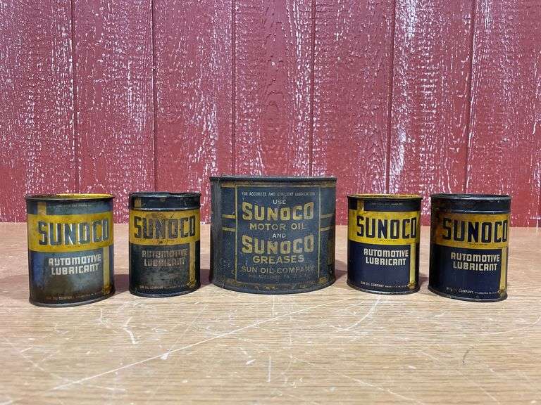 (5) Cans of Sunoco Lubricant and Grease image