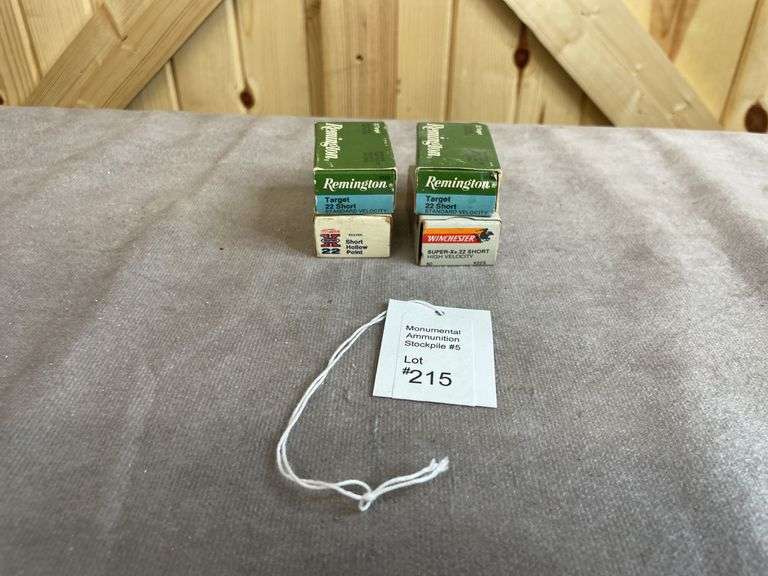 4 Boxes/200 Rounds Remington & Winchester .22 Short
