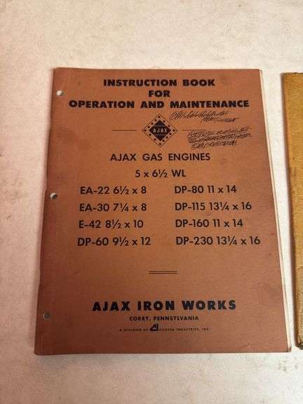 Hercules & Ajax Gas Engine Catalogs