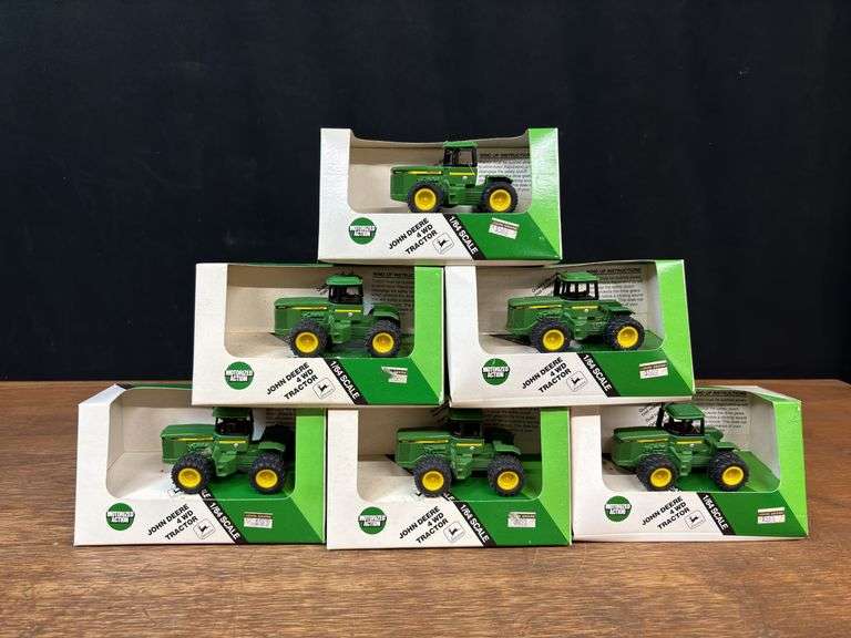 (6) 1/64 John Deere 8850 Motorized NIB Ertl