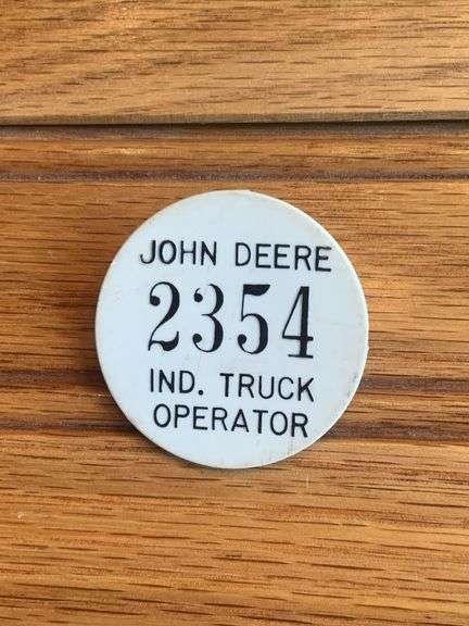 John Deere Industrial Truck Operator Badge image