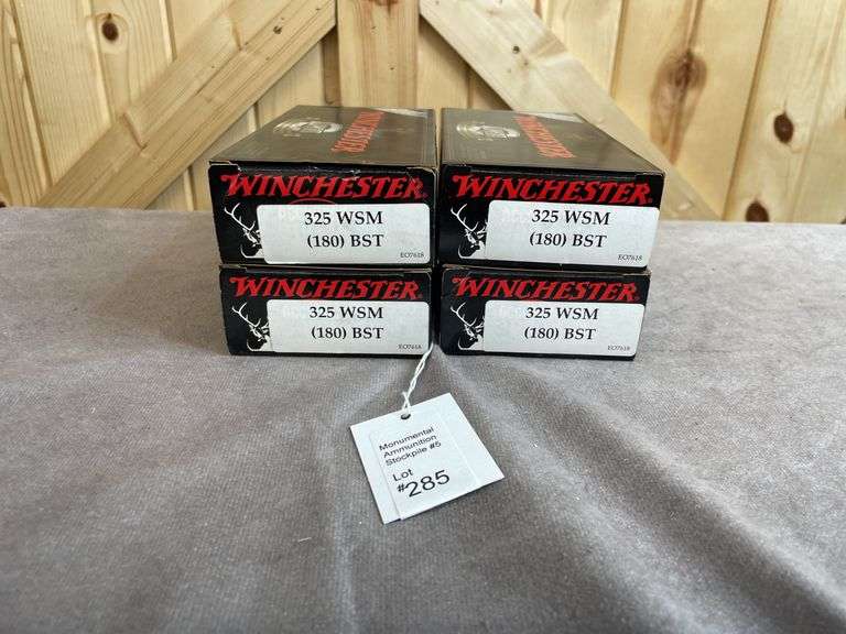 4 Boxes Winchester Supreme 180 Gr. BST .325 WSM