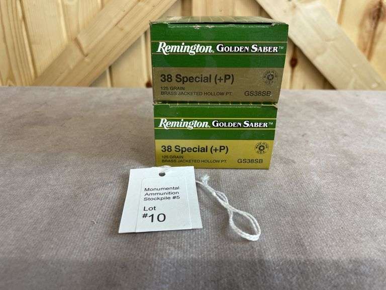 2 Boxes Remington 125 Gr. JHP +P .38 Special