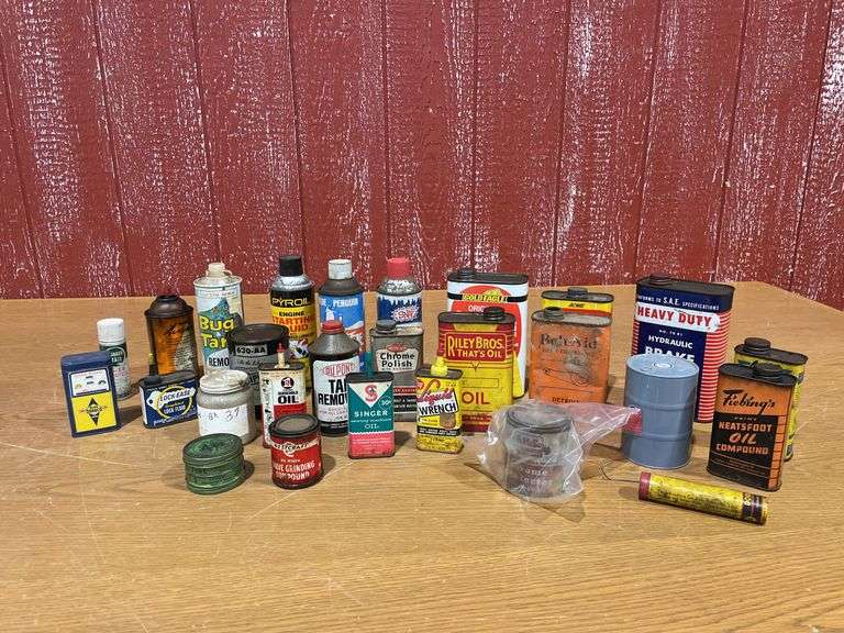 Lot of Various Oil Cans image