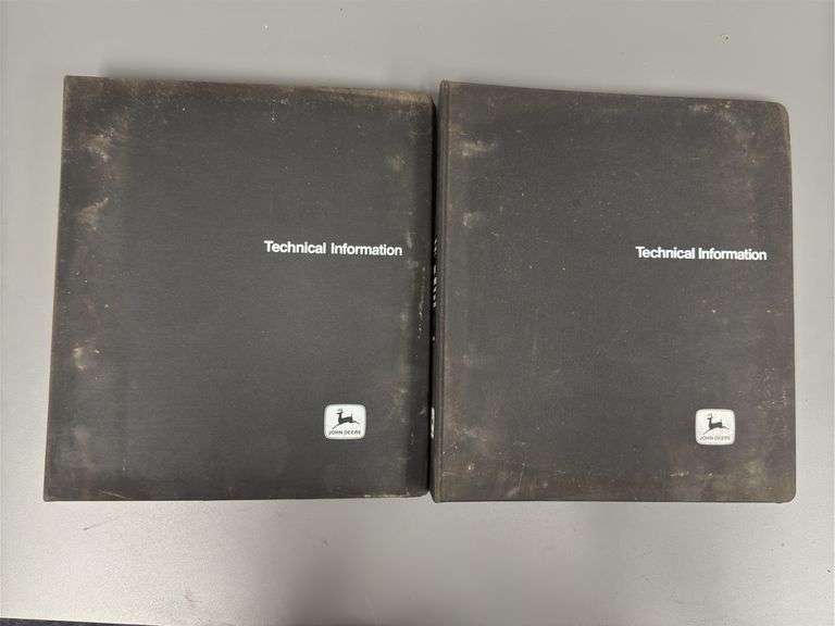 (2) John Deere Technical Information Binders