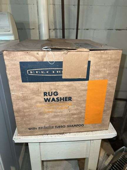 Rug Washer, Table, and Fan