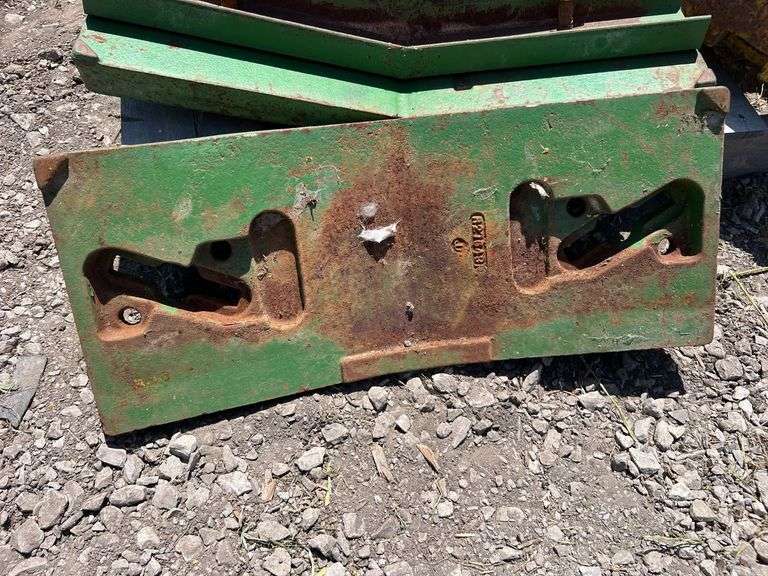(2) John Deere Slab Weights with Bracket