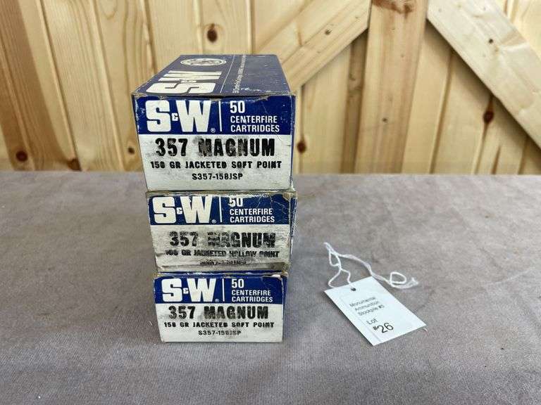 Rare! 3 Boxes S&W 158 Gr. JSP/JHP .357 Magnum