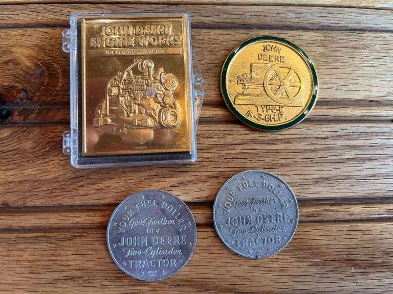 (4) John Deere Coins + Medallions image