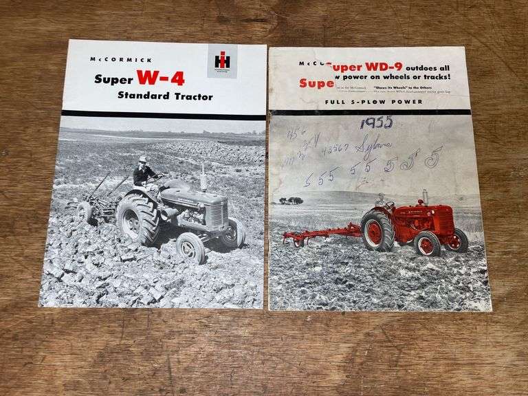 (2) McCormick Super W-4 + Super WD-9 Sales Literature image