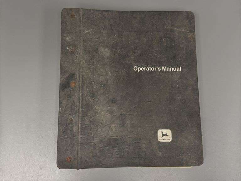 John Deere Operator's Manual Binder image
