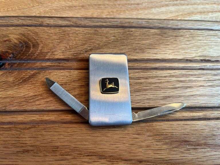 (2) John Deere Pocket Knives