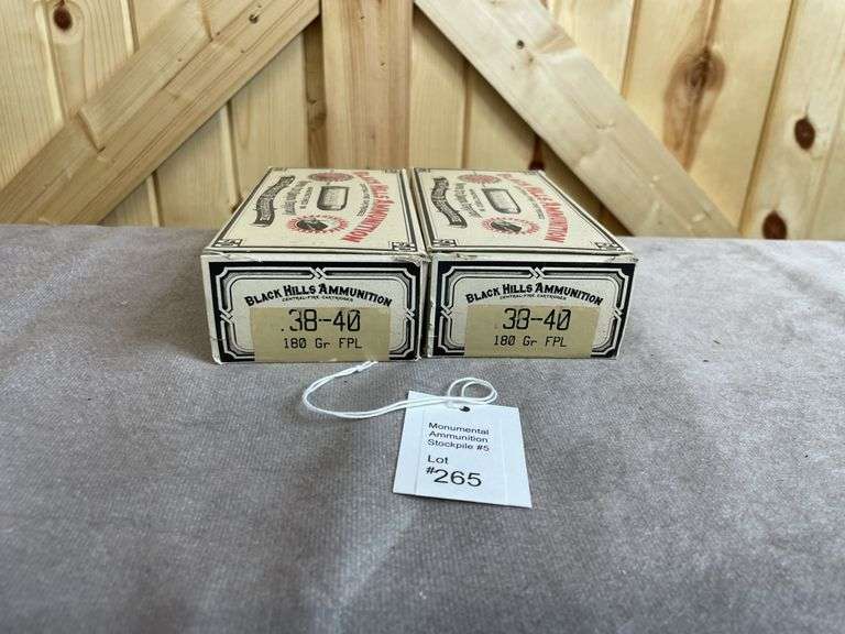2 Boxes Black Hills 180 Gr. FPL .38-40