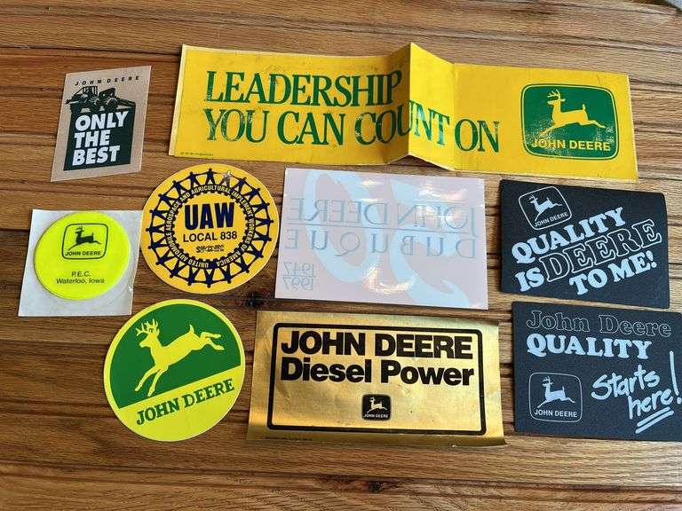 (9) John Deere Stickers image