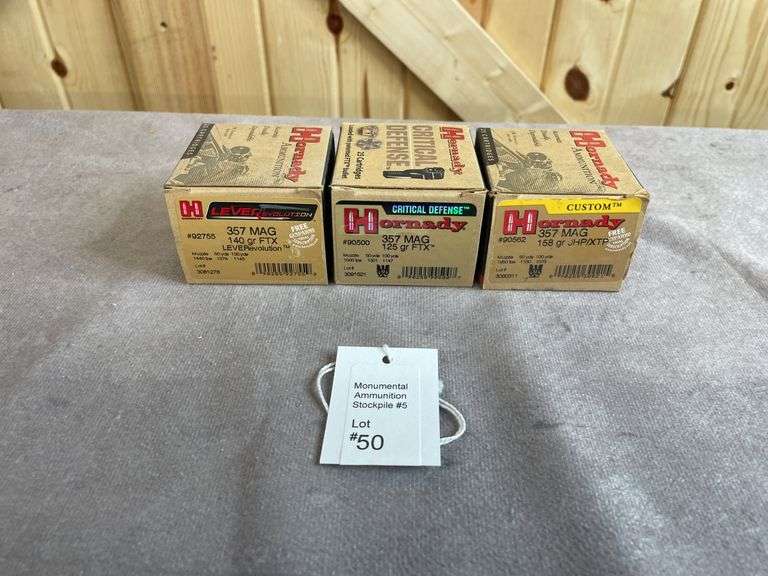 3 Boxes 125/158 FX & JHP/XTP .357 Magnum