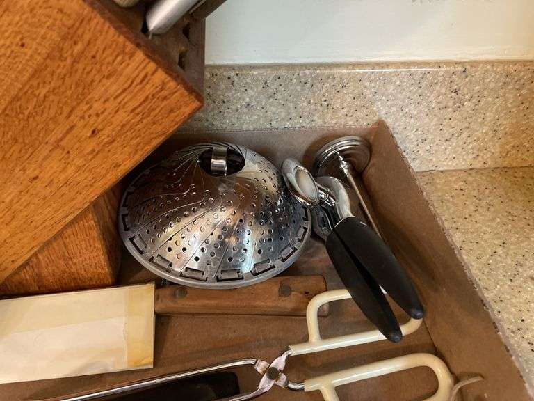 Assorted Utensils and Knife Block