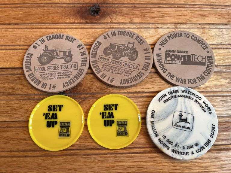 (6) John Deere Coasters image