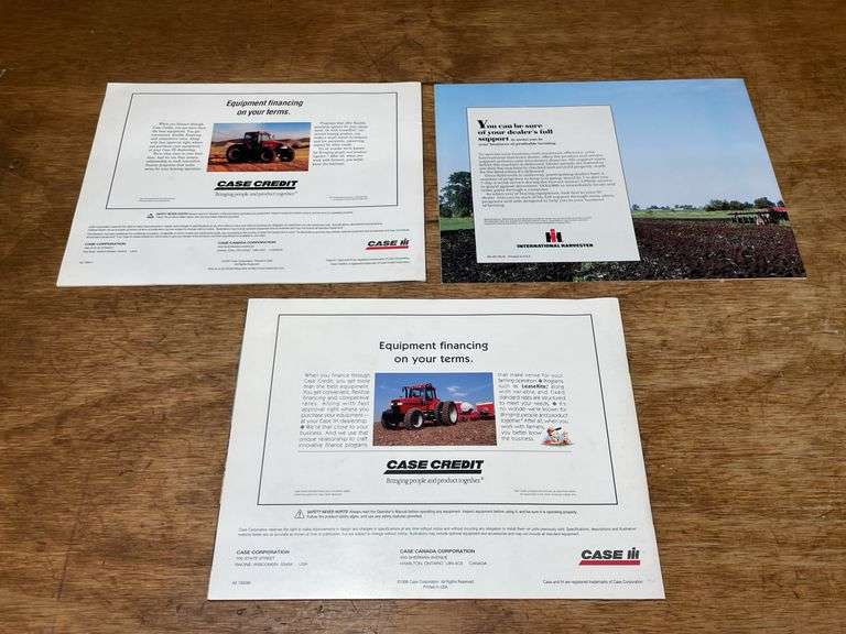 (3) IH + Case-IH Tractor Sales Literature