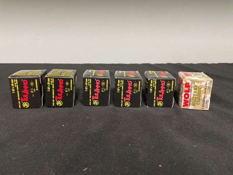 (6)-Boxes (120 Rounds) 7.62 x 39 MM