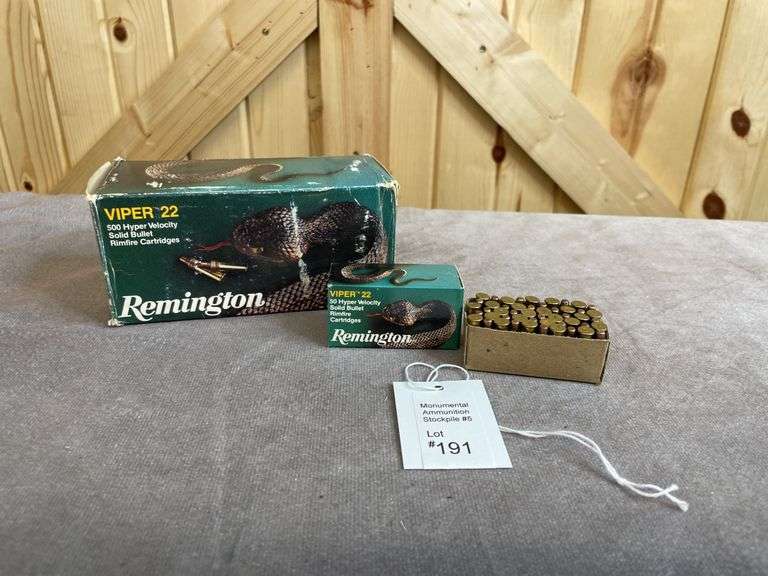 8 Boxes/400 Rounds Remington Viper .22 LR