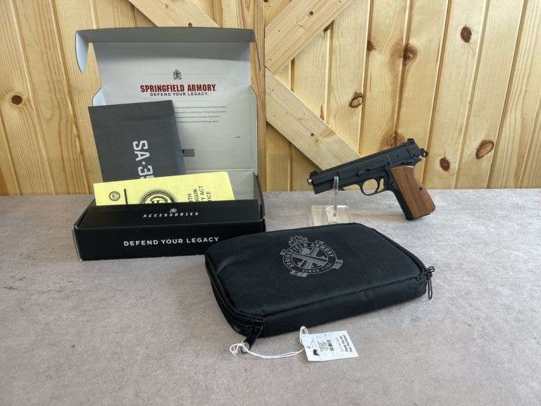 CONSECUTIVE SERIAL NUMBERS! Pair of Springfield Armory Model SA-35 9mm Semiauto Pistols image