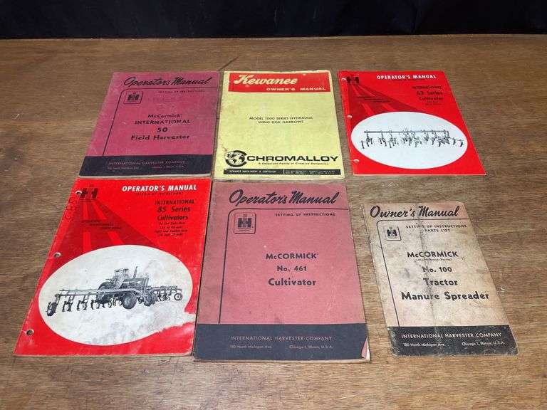 (6) IH + Kewanee Manuals image