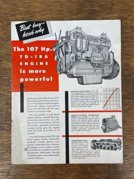 IH TD-18A Crawler Sales Literature image