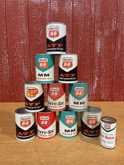 (10) Cans of Phillips 66 Cans image