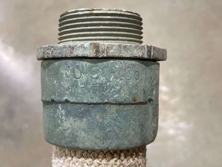 Vintage White Fuel Pump Hose